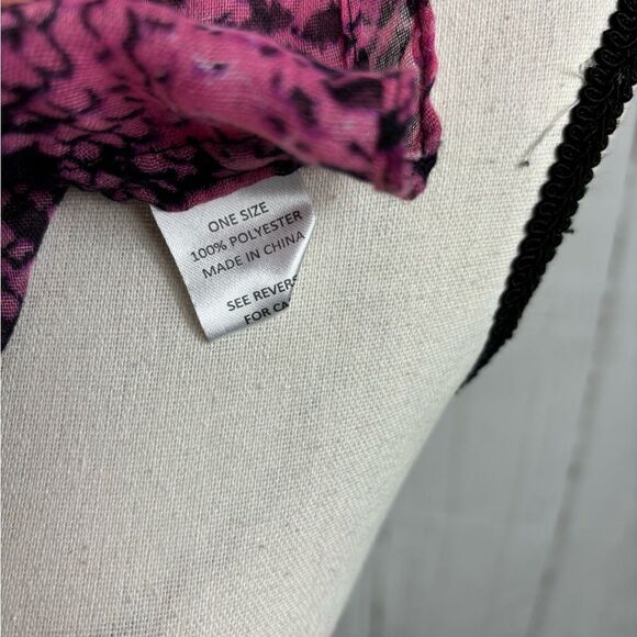 Purple Pink Snake Print Infinity Scarf Multifunctional - Picture 4 of 5